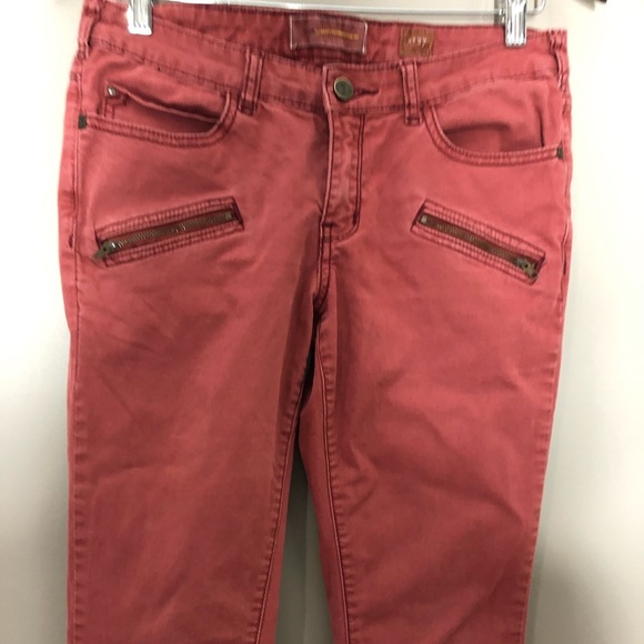 Anthropologie Pilcro and the Letterpress womens cargo jeans Pink size 27 - Picture 6 of 7